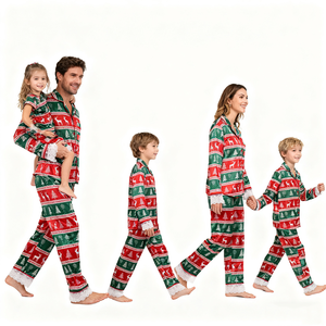 Conjunto de <span class=keywords><strong>Pijamas</strong></span> Navideños de Algodón Personalizados con el Último Diseño, <span class=keywords><strong>Pijamas</strong></span> Navideños <span class=keywords><strong>para</strong></span> Toda la <span class=keywords><strong>Familia</strong></span> - Product Image 2