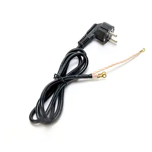 VDE Replacement Power Cord Part for Nail Drill 3500 K 3 Prong DC Power Cords for Stove and Oven with Open End Spring Power Cable