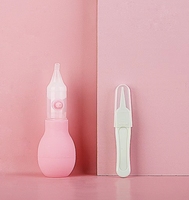 Offre Spéciale : Kit d'Aspirateur Nasal Réutilisable pour Bébé et Nourrisson, Nettoyeur de Mucus Nasal Froid avec Pompe PP Anti-reflux