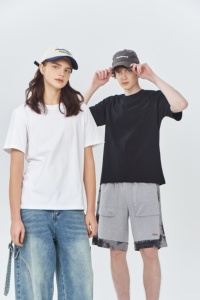 เสื้อยืดยูนิเซ็กซ์ ไซส์พลัส ยอดนิยม น้ำหนัก 220 กรัม ผ้าฝ้าย 100% สีพื้น แขนสั้น ทรงปกติ ปรับแต่งได้ - Product Image 3