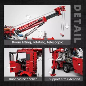 قالب الملك أو التجمع RC + التطبيق موك مجموعات كتل بناء اللغز ذكي الطريق الإنقاذ ABS الاطفال التعليمية لعبة سيارة - Product Image 4