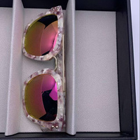 Lunettes de soleil personnalisées Présentoir 5 fentes Eye Wear Boîte de rangement pour lunettes Boîte de rangement pour lentilles optiques Étui rigide pour lunettes Plateaux pour lunettes