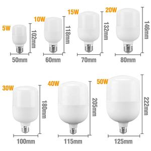 Ampoule LED rechargeable, culot E27, lumière d'urgence, boîtier en plastique blanc, SMD 5000K, lumière du jour, éclairage de secours, certifiée CE, 15-60W - Product Image 4