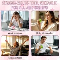 Juguete Antiestrés de Manzana - Bolas de Gelatina de Hielo Portátiles de Rebote Lento para Oficina y Escritorio