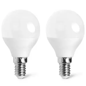 หลอดไฟ LED G45 E14 4.9 วัตต์, 2 ชิ้น, ประหยัดพลังงาน, แสงสีขาว, เหมาะสำหรับการให้แสงสว่างภายในอาคารและสภาพแวดล้อม - Product Image 1