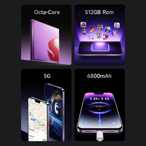 16Promax Octa-core điện thoại với 48mp chế độ chân dung máy ảnh 128GB Rom 6.5 inch HD màn hình tùy chỉnh kích thước Nhận dạng khuôn mặt tính năng - Product Image 3