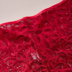 Mutandine in Pizzo di Cotone per Donne, Biancheria Intima Sexy Trasparente a Vita Bassa, Traspirante e Antibatterica, Slip Floreali, Lingerie Sottile - Product Image 3