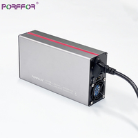 Chargeur 10-92,4V 3-30A, petite taille, régulation réglable, PORFFOR PF2640, chargeur de batterie universel DC industriel 2640W