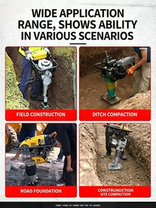 Nouveau Marteau de compactage de chaussée en béton à <span class=keywords><strong>moteur</strong></span> diesel 2026 NWD, Marteau de compactage de route électromécanique à impact pour la compactation des noyaux de béton - Product Image 4