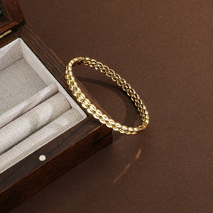 CM Joyería Bijoux Bracelets et Joncs Plaqué Or 14K pour Femme, Design Cœur, Charme Raffiné, Or Laminado - Product Image 6