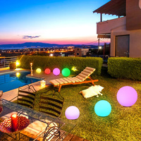 Lámpara de Pie LED RGBW para Exteriores, Jardín, Blanca, Grande, de PE, Impermeable IP65, Forma Redonda, Linterna para Regalo, Cumpleaños, Bodas