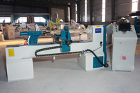 Tour à bois CNC robuste et facile à utiliser avec moteur de broche de 4 kW pour le tournage et la gravure de colonnes et de pieds de meubles en bois