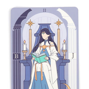 Kartu Tarot Vograce Custom 3D Look 9 Warna Cetak Tahan Air Dengan Buku Panduan Kartu Tarot Hot Stamping Foil Dingin - Product Image 4