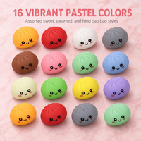 Jouet anti-stress Squishy Dumpling à remontée lente, jouet à presser doux en forme de nourriture pour soulager le stress, jouet sensoriel de bureau pour adultes