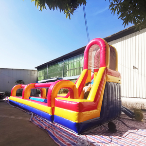 Hot người bán lớn lớn Con Bouncer Inflatable cầu vồng Helix Dual Lane trẻ em thương mại Inflatable trượt và trượt - Product Image 5
