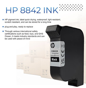 原装惠普墨盒黑色溶剂墨水手持打印机12.7毫米高度墨盒 - Product Image 5