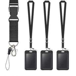 Budget Wholesale Custom Logo <b>Lanyards</b> With ID Holder Badeg Reel for Offices Schools Expos - Product Image 2