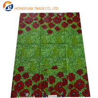 Kain Organza Batik Anti-Statik Ringan Khusus Afrika, Cetak Lilin Ankara 100% Poliester untuk Penggunaan Pakaian
