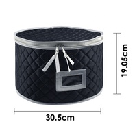 Boîte de rangement pour assiettes à dîner Conteneur matelassé 12 "Protection rembourrée pour ranger et transporter la boîte de rangement pour assiettes à dîner