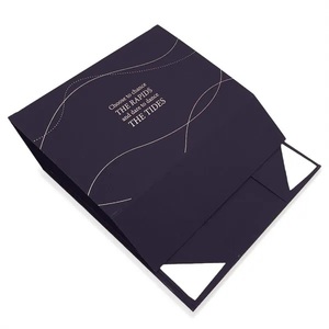 Boîtes d'emballage <span class=keywords><strong>en</strong></span> papier pliables magnétiques rigides au <span class=keywords><strong>prix</strong></span> d'usine, recyclables, <span class=keywords><strong>en</strong></span> <span class=keywords><strong>carton</strong></span>, avec lamination brillante, doublure <span class=keywords><strong>en</strong></span> éponge, logo personnalisé, cadeau - Product Image 2