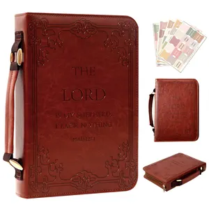 All-Custom bible cover case bags leather book cover bags portable tote bible cover holy bible books