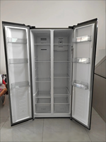 Réfrigérateur côte à côte 421L à refroidissement par air, sans givre, à commande électronique, économe en énergie pour usage domestique