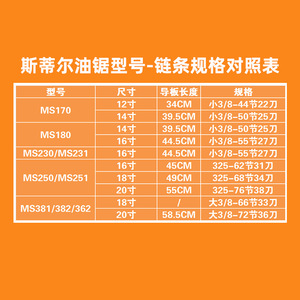 เลื่อยโซ่ยนต์คิวชู รุ่น MS250 MS251 ขนาด 16 นิ้ว 3/8 พิทช์ สำหรับงานป่าไม้ระดับมืออาชีพ - Product Image 1