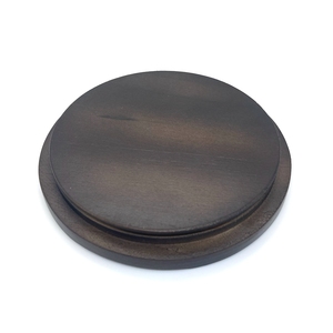 Tapa de Madera con Diseño Antiguo y Estampado Dorado para Portavelas de Vidrio, con Junta de Silicona, Suministro de Fábrica - Product Image 2