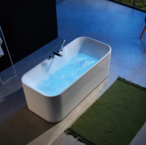 Bañera de Hidromasaje Redonda Independiente para Villas y Hoteles <span class=keywords><strong>Spa</strong></span>, Bañera Circular de Burbujas de Acrílico Sólido - Product Image 6