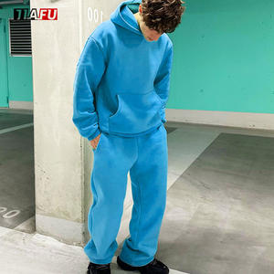 Conjunto Deportivo de Dos Piezas para Hombre, Sudadera con Capucha y Pantalones Anchos de Pierna Recta, Ropa Informal Personalizada - Product Image 2