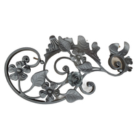 Rosaces décoratives en fer forgé faites à la main sur mesure pour balcon - Design contemporain, anti-rouille, durables, couleurs personnalisées