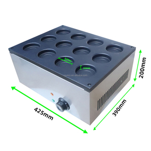 Máquina Comercial para Hacer Waffles de Frijoles Rojos Japoneses, 12 Unidades, Forma Redonda, Antiadherente, para Hacer Panqueques de Huevo, Máquina de Snacks de Acero Inoxidable - Product Image 2
