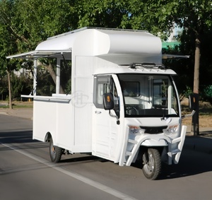 קרוואן אוכל נייד מנירוסטה בעל 3 גלגלים מדגם Custom Ape Coffee Bar Tuk Tuk למכירה, מתאים לאוכל חטיפים ושימוש חיצוני. - Product Image 2