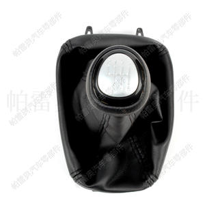 Poignée de levier de vitesses Saab 9-3 2003-2012 en cuir, 6 vitesses, ergonomique - Product Image 3