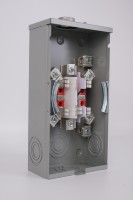 SAIPWELL 100A 200A 4 mâchoires 2 en 1 américain US compteur d'énergie boîte de prise électrique mètre carré socle de prise