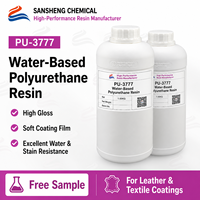 Résine polyuréthane à base d'eau pour revêtement du cuir, film brillant souple, résistant à l'abrasion et aux taches, dispersion de polyuréthane