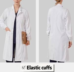 हॉट सेलिंग थोक डॉक्टर वर्दी सफेद लैब कोट प्रयोगशाला वर्दी पहने सफेद मेडिकल स्क्रब - Product Image 4