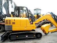 Excavatrice sur chenilles de marque supérieure XE60, 6 tonnes, garantie 1 an, moteur haute puissance, équipement de construction