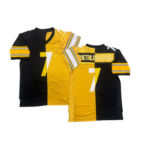 Maglia da Rugby Vintage da Uomo con Cuciture Stile Retrò - Mike Webster, Joey Porter, Jack Lambert, Jack Ham, Dermontti Dawson, L.C. Greenwood S - 3XL - Product Image 2