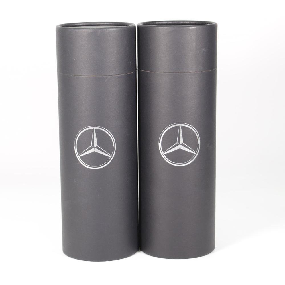 Биоразлагаемые черные упаковочные коробки для тумблера с логотипом горячего тиснения