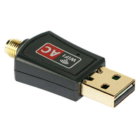 Adaptador USB WiFi Tp Link Mini RTL8811, Dongle Inalámbrico de 2.4/5GHz, Adaptador WiFi USB de 600Mbps con Antena Externa