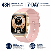 Jam Tangan Pintar AMOLED HK80 1,95 Inci untuk Pria Wanita, Pemantau Tekanan Darah Dinamis, Pemantau Oksigen, Pelacak Tidur, Kontrol Suara, Aplikasi FitCloudPro
