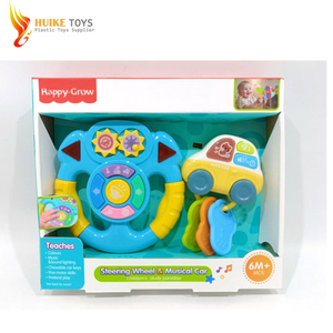 2025, plástico educativo barato, funciona con pilas, bebé, niños, juguete de conducción Musical electrónico, volante de coche de juguete para niños, asiento de coche - Product Image 3