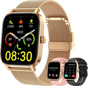 Montre connectée P125 pour femmes et hommes, fitness, répondre aux appels, montres numériques pour hommes, étanche, montre connectée de course pour Android et <span class=keywords><strong>iPhone</strong></span> - Product Image 1