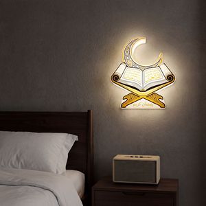 Lampe de nuit Ramadan Kareem imprimée en 3D, sans fil, rechargeable, avec détecteur de mouvement corporel, lampe islamique en forme de lune, lampe <span class=keywords><strong>Coran</strong></span>, décoration d'intérieur, cadeau - Product Image 5