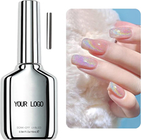 Abrltino PRO Nouveau Gel Fonctionnel Transparent Sans HEMA avec 10 Options, Fiche de Données de Sécurité (MSDS), OEM 15ml, Top Coat et Base Coat, Gel de Base Caoutchouc, Vernis à Ongles