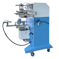 Impresora de Serigrafía Cilíndrica Neumática Semiautomática con Motor PCL y PLC para Botellas, Vasos, Cajas y Contenedores de Plástico, Nueva Condición