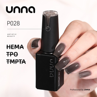 UNNA 10ML Vernis Gel UV Noir Blanc Gris Ciment Sans HEMA, TPO et TMPTA Gel Couleur Longue Durée Vernis Gel de Luxe Fournisseur d'Onglerie