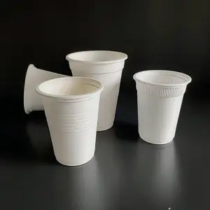 Custom Print Cornstarch Cup Xícara De Chá Descartável Copo De Amido De Milho Biodegradável