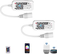 Contrôleur LED sans fil intelligent Tuya WiFi pour bande lumineuse LED RGB, variateur d'intensité d'application, contrôleur RGBIC 12V-220V
